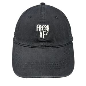 Carbon Elements Baseball Cap Black One Size Slideback Fresh AF Embroidered Hat